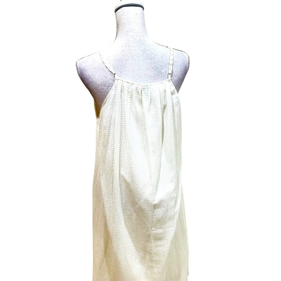 Stockholm atelier & Other Stories off white texture. sheer flowy sundress medium - Picture 6 of 13